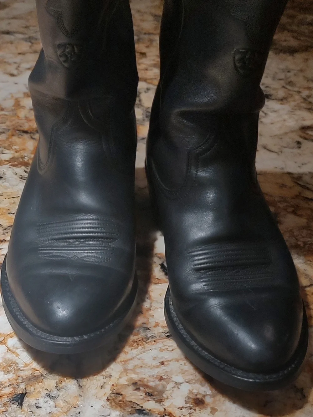Ariat Heritage Roper Western Boots Black & Brown US 8.5